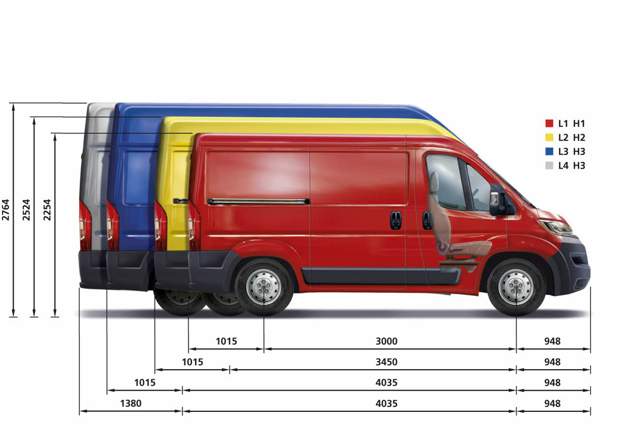  Van Size Comparison 